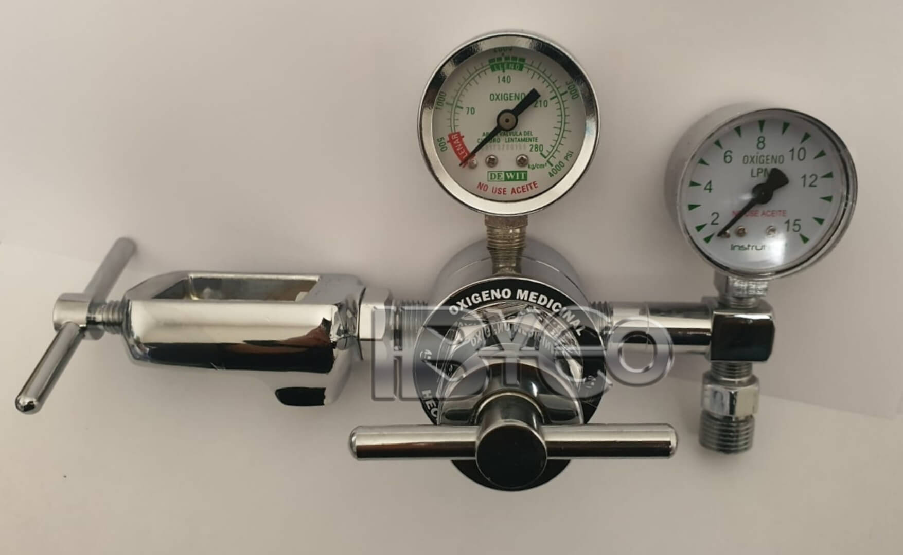 Regulador para oxigeno medicinal, yugo CGA-870